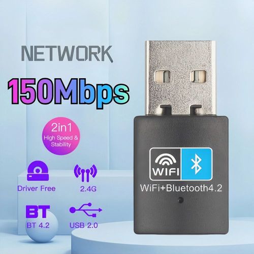 AX900 WiFi6 adaptateur USB Bluetooth 5.3 double bande 5G 2.4G 2in1 Wifi 6 Mini USB Dongle rcepteur rseau sans fil pilote gratuit - Type 150Mbps BT4.2