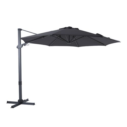 Axi Cyrus Premium Parasol Dport Gris/Anthracite - Parasol Dport Rectangulaire  300cm - Parasol Pied Dport, Structure Aluminium - Rotation 360 - Parasol Dport Inclinable - Rsistant Aux Uv