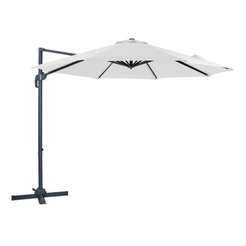 Axi Marisol Parasol Dport Anthracite/Beige - Parasol Dport Rectangulaire  300cm - Parasol Pied Dport, Structure Aluminium - Rotation 360 - Parasol Dport Inclinable - Rsistant Aux Uv