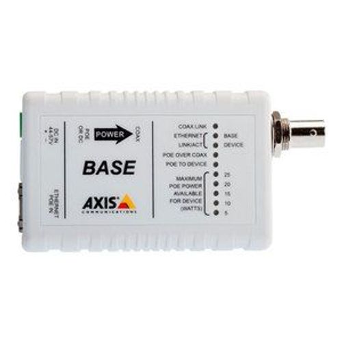 AXIS T8641 Ethernet Over Coax Base Unit PoE+ - Convertisseur de support