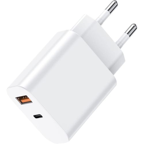 Ayu-20w Prise Usb C Chargeur Secteur Compatible Iphone Xiaomi Huawei Samsung Ios Android Alimentation Pour Apple 16 15 14 Plus Pro Pro Max 13 12 11 X Xs Xr Qc 3.0 Et Pd 3.0 Charge Rapide Adaptateur