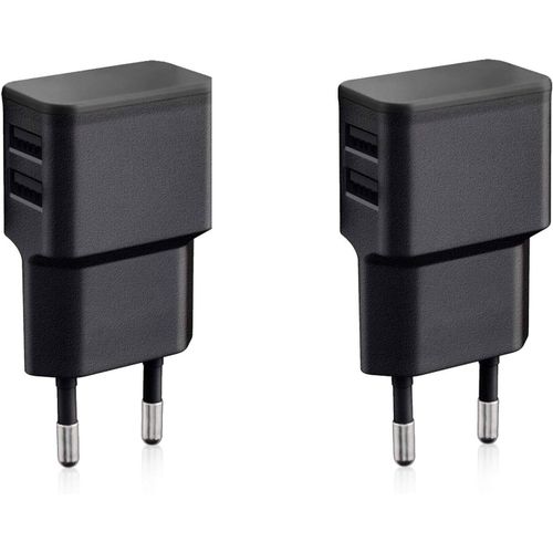 AYU-2X Double Chargeur USB 12W / 2400mA Pro Series Alimentation Universelle adapte pour tlphone Portable, Batterie Externe et Enceinte Bluetooth (90 ,USB 2 Voies) Noir