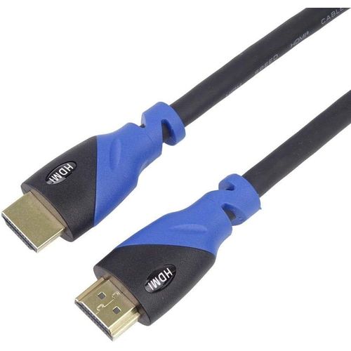 AYU-4K Cble HDMI 2.0b Haute Vitesse M/M 18Gbps avec Ethernet, Compatible avec Vido 4K@60Hz, Deep Color, 3D, ARC, HDR, Dolby TrueHD, Connecteurs plaqus Or, Connecteur de fiche PVC, 1 m