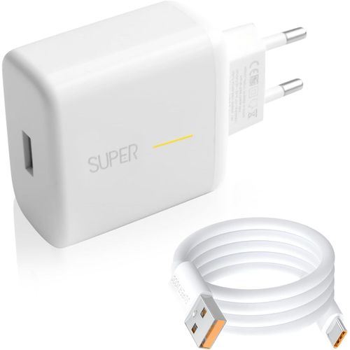 Ayu-65w Chargeur Rapide Pour Oppo One-Plus Realme, Chargeur Supervooc Et Superdart Avec Cble Usb-C 1m Pour Reno8 T Find N2 Flip X5 Pr-O X5 Lite X3 Neo Pro Reno7 Pro 6 X2 A54 A54 A57 Oneplus 11 10t R