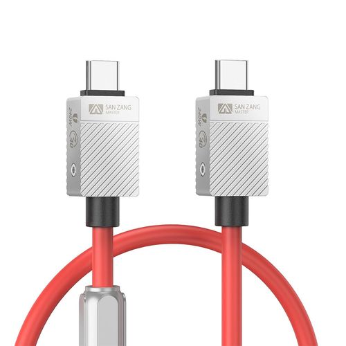 AYU-Cble 240W Cble USB-C vers USB-C pour Thunderbolt 4 (0,5 m) Transfert de donnes 40Gpbs, cran 8K/Dual 4K Type-C Cble compatible avec Thunderbolt 4/3 USB 4 pour Type-C Appareil, rouge