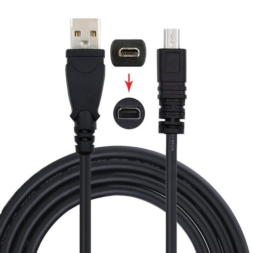 AYU-Cble d'alimentation de donnes USB 2.0 Type-A vers mini-appareil photo 8P pour Coolpix UC-E6 UC-E16 UC-E17 DSC-W DMC-S EX-Z