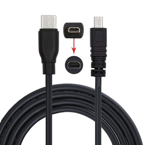 AYU-Cble d'alimentation de donnes USB-C Type-C vers mini-appareil photo 8P pour Coolpix UC-E6 UC-E16 UC-E17 DSC-W DMC-S EX-Z