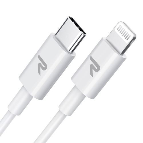 AYU-Cable iPhone USB C, Cable iPhoneMFi Certifi C94, Cable USB C vers Lightning 1M, Cable iPhone Charge Rapide iPhone Chargeur PD 3.0 pour iPhone 14/13/12/11/Pro Max/XS/XR/X, iPad- Blanc