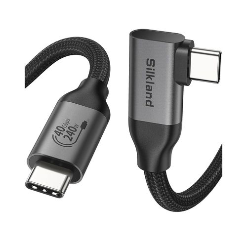AYU-Cble Thunderbolt 4 Compatible, Cble USB4 1M 40Gbps Donnes, 8K@60Hz 4K@144Hz HDR, PD3.1 240W 48V/5A Charge Rapide, Cble USB C Coud pour iPhone 16/15 Pro, PSSD, Dock, Android Auto, MacBook