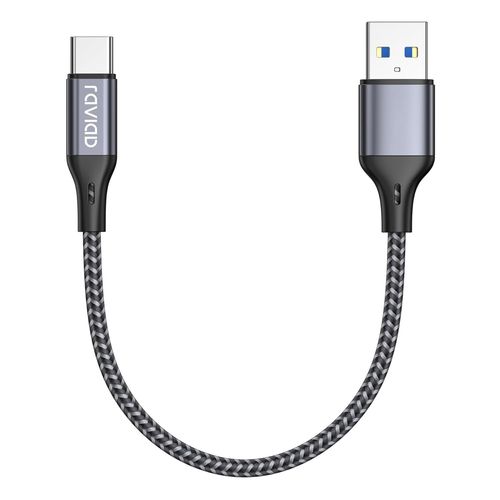 AYU-Cable USB C [USB 3.0, 0.3M], Cable USB Type C Charge Rapide 3A QC 3.0 Nylon Tress Cable Chargeur USB C pour iPhone 16 15 Plus Pro Max, Samsung Galaxy S24/S23/A54, Huawei P40/P30, Google Pixel