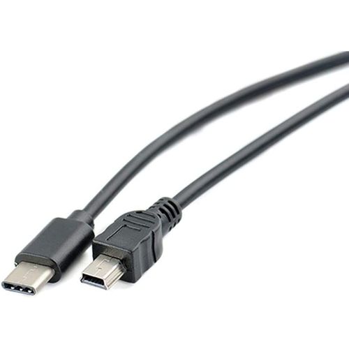AYU-Cble USB C vers Mini USB Synchronise et charge | Transfert de donnes 480 Mbit/s | Compatible avec microphone Blue Yeti, PS3, Wii U Pro, disque dur externe, appareils photo numriques,
