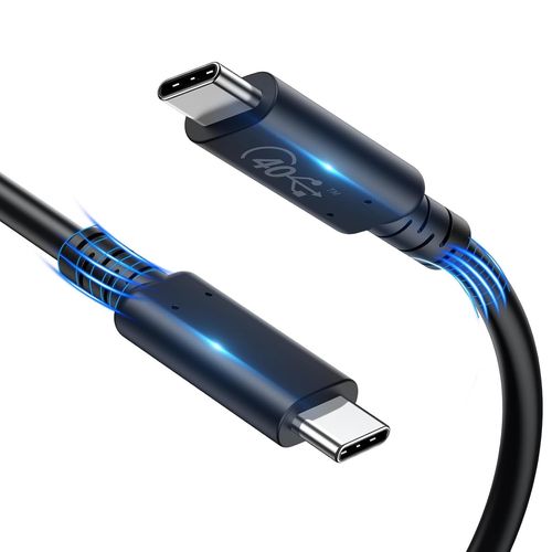 AYU-Cble USB C vers USB C, Cble USB4 avec Cable USB Type C, transfert de donnes 40 Gbps, cble usb c charge rapide 240W 48V/5A, Cble vido 8K@60Hz pour MacBook, iPhone, Docking Station, SSD, 2m