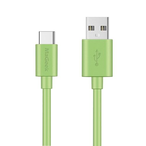 AYU- Cble USB Type C vers USB 2.0 (1,8m) Extra Long de Donnes et Charge pour Samsung Galaxy S8, S8 Plus, Nexus 6P, LG G6, new MacBook, Google Pixel XL, OnePlus et plus (Vert)