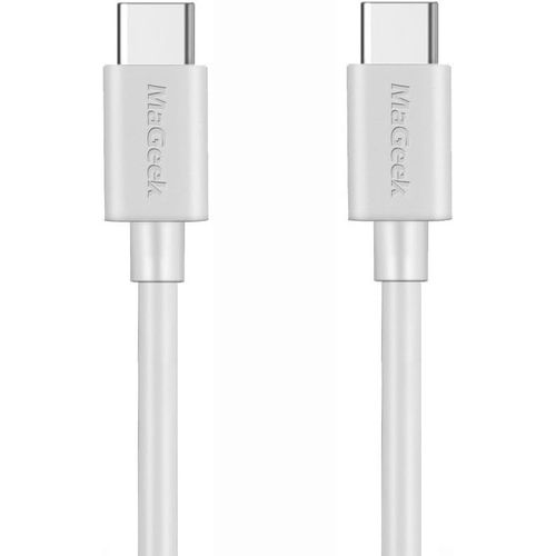 AYU- Cble USB Type C vers USB Type C 2.0 (1,8m) Extra Long de Donnes et Charge pour Samsung Galaxy S8, S8 Plus, new MacBook, Nintendo Switch, Google Pixel, Nexus 6P, LG V20 G5 et Plus (Blanc)