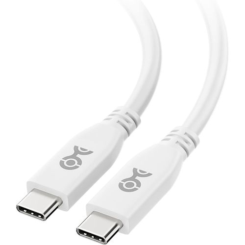 AYU-Cble USB4 avec donnes 40Gbps, Support vido 8K et Recharge de 240W 2m, Blanc - Entirement Compatible USB-C et Thunderbolt 4