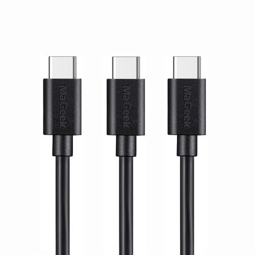 AYU- Cbles USB Type C vers USB 2.0 (Lot de 3, 1,0m) de Donnes et Charge pour Samsung Galaxy S8, S8 Plus, Nexus 6P, LG G6, New MacBook, Google Pixel XL, OnePlus et Plus (Noir)