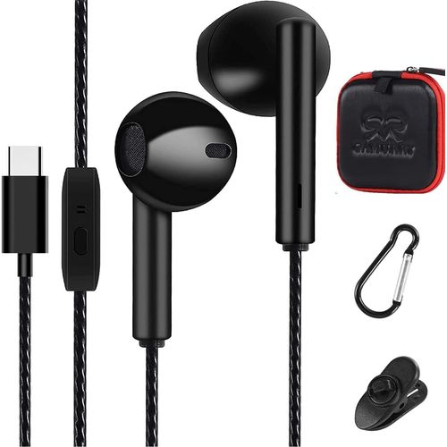 AYU-couteurs Intra-Auriculaires Filaires,USB Type C Ecouteurs Haute Qualit Audio avec Micro,pour Samsung A54/A53/S23/S22/S21/S20/S20FE,Huawei P40/P30,Xiaomi 13,Google Pixel,OnePlus 9T,pour iPad P