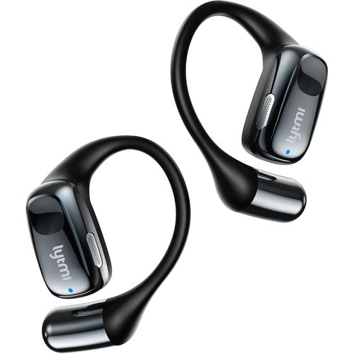 AYU-CozyFit couteurs Ouverts,couteurs sans Fil Bluetooth 5.4,Crochets d'oreille Les Plus Fins de 0,6 mm,Ultra-Confort,30 Heures de Lecture,tanchit IPX5, Appel Clair,couteurs de Sport (Noir)