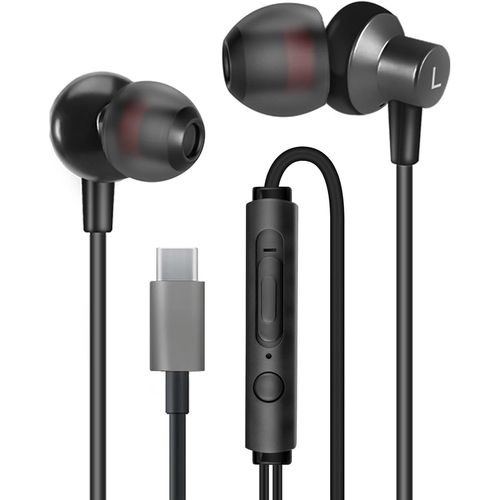 AYU-couteur USB Type C Intra Auriculaires avec Micro et contrle du Volume pour Samsung S20, Huawei P30/40, iPad Pro 2018, Google Pixelet Autres priphriques d'interface de USB C- Noir