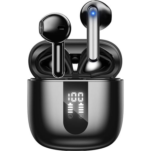 AYU-Ecouteurs Bluetooth sans Fil, couteurs sans Fil Bluetooth 5.4, 6 Micro ENC Anti Bruit, Basses Puissantes, 60H de Lecture, tanchit IP5, Oreillette pour iphone Android