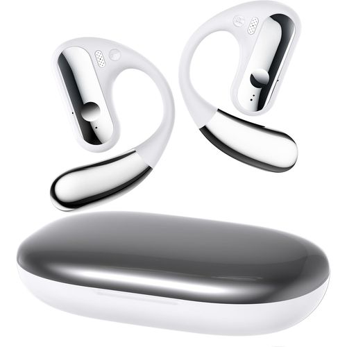 AYU-Ecouteurs Bluetooth sans Fil Sport, 2024 couteur Bluetooth 5.4 HiFi Stro, Oreillette Bluetooth Running IP7 tanche, 40H Casque Conduction Osseuse cran LED, Blan [Classe nergtique A+++]