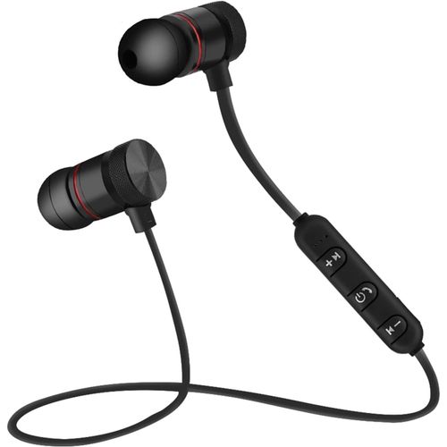 AYU-couteurs Intra-Auriculaires sans Fil, couteurs Bluetooth 4.1 avec Micro, couteurs sans Fil Magntiques, couteurs Antibruit Lgers pour Android(Le Noir)