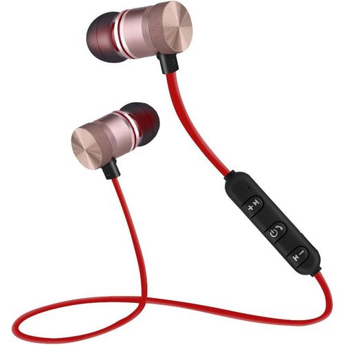 AYU-couteurs Intra-Auriculaires sans Fil, couteurs Bluetooth 4.1 avec Micro, couteurs sans Fil Magntiques, couteurs Antibruit Lgers pour Android(Or)