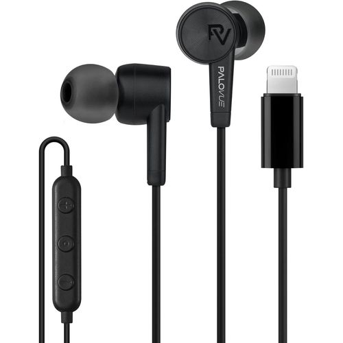 AYU-Lightning couteurs Intra-Auriculaires pour Compatible avec iPhone 13 12 11 Pro Max iPhone X XS Max XR iPhone 8 Plus iPhone 7 Plus MFi Certified avec Microphone Controller SweetFlow Noir