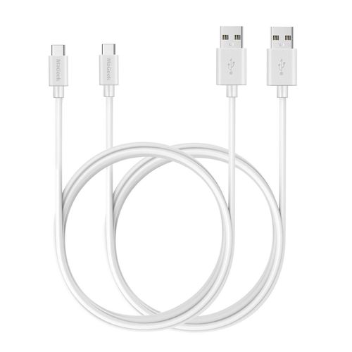 AYU- (Lot de 2, 1,8m Cbles USB Type C vers USB 2.0 Extra Long de Donnes et Charge pour Samsung Galaxy S8, S8 Plus, Nexus 6P, LG G6, new MacBook, Google Pixel XL, OnePlus et plus (Blanc)