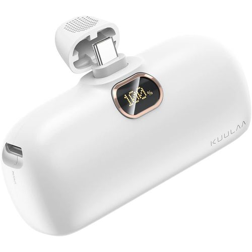 Ayu-Mini Batterie Externe Powerbank 5000mah Pd 20w Power Bank Usb C Petite Et Mignonne Compatible Avec Samsung Huawei Xiaomi Oculus Quest Jeux Switch (White)
