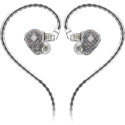 AYU-MS1-Galaxy IEM couteurs Intra-Auriculaires, Ecouteur Filaire, Haute Performance, Double Circuit Magntique Dynamique, Cble  2 Broches dtachables 0,78 mm, Prise 3,5 mm, sans Micro