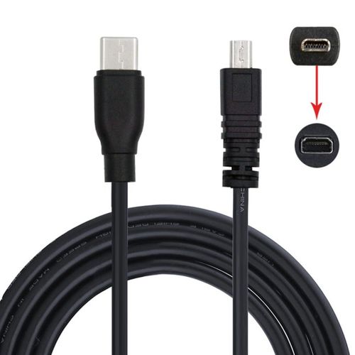 AYU-Nikon UC-E6 Cble USB C vers Mini 8 broches de charge et de transfert de donnes pour Coolpix D5200 D3200 D7200 S2500 S2600 4,92 FT/1,5 m
