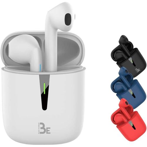 AYU-Pop Bluetooth 5.1 TWS - Casque stro 3D HD sans Fil, Autonomie de Batterie 12H, botier de Charge LED, Facile  connecter, Micro intgr, lger et Confortable pour iPhone/Android (Blanc)