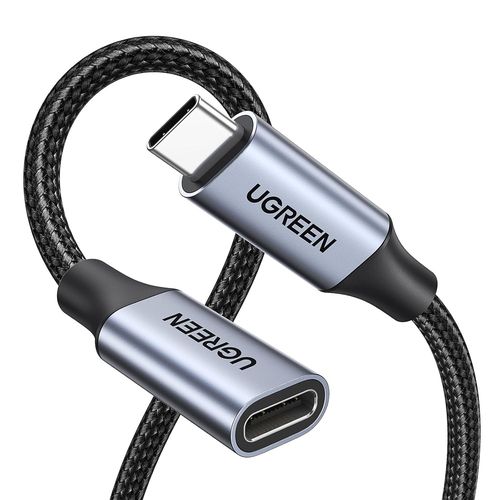 AYU-Rallonge USB C Gen 2 Supporte Thunderbolt 3 Charge Rapide 100W Cble Extension pour Vido 4K 60Hz Data 10Gbps Compatible avec iPhone 16 Plus Pro Max 15 MacBook Galaxy S24 S23 (0.5M)