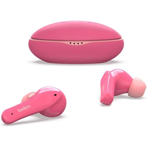 AYU-SOUNDFORM Nano, couteurs enfants True Wireless, limite de 85 dB (protection auditive), apprentissage en ligne, cole, certifi IPX5, 24 h de lecture pour iPhone, Galaxy, Pixel, etc.\u2013 Rose