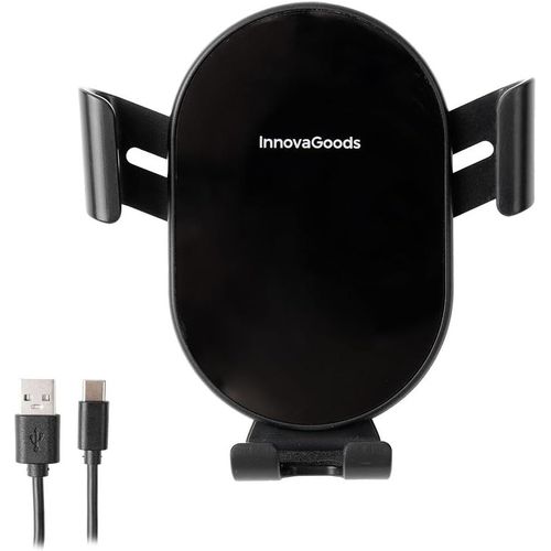 AYU- Support pour Mobile de Voiture avec Charge Rapide, Chargeur sans Fil 15W Max, Rotation  360, Compatible avec iPhone, Samsung et Autres appareils par Induction