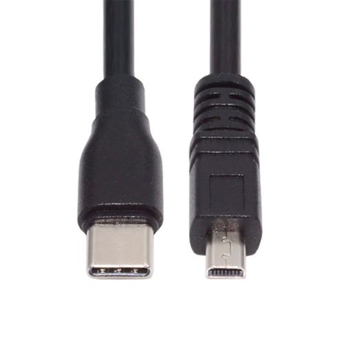 AYU-USB-C Type-C Host vers Camera Mini 8P Data Power Cable pour Coolpix UC-E6 UC-E16 UC-E17 DSC-W DMC-S EX-Z