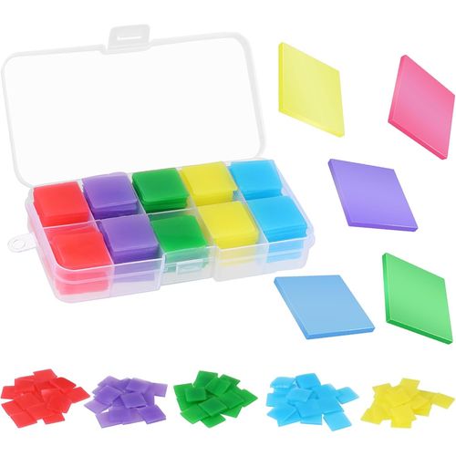 Ayuhr-100 Pcs Diamant Peinture Colle Argile,2*2 Cm Diy Peinture Colle Argile Broderie Colle Point Cire Diamond Peinture Environne Mentale Point Set Bloquage Pltre Clay Outil Point De Croix Peinture