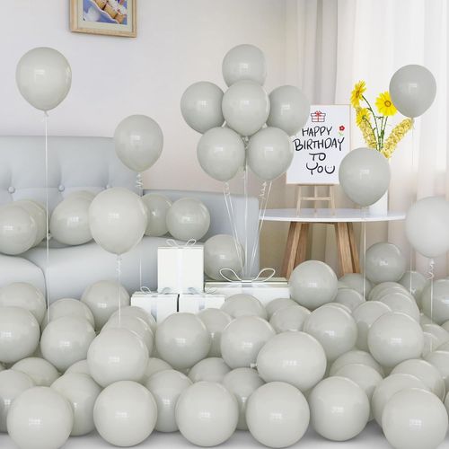 Ayuhr-Ballons Vert, 50 Pices Ballons Verts Mat Latex 5 Pouces Petits Mini Ballon Avec Ruban Pour Femmes Garons Filles Enfants Fte D'anniversaire Nol Mariage Jungle Tropical Thme Safari Dcoratio