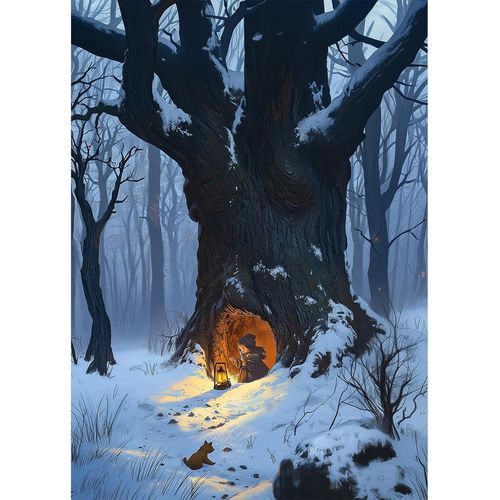Ayuhr-Christmas Nol Diamond Painting Adulte, 5d Diy Neige D'hiver Peinture Diamant Activit Manuelle Adulte, Diamant Painting Pour Dcoration Murale Maison 30x40 Cm