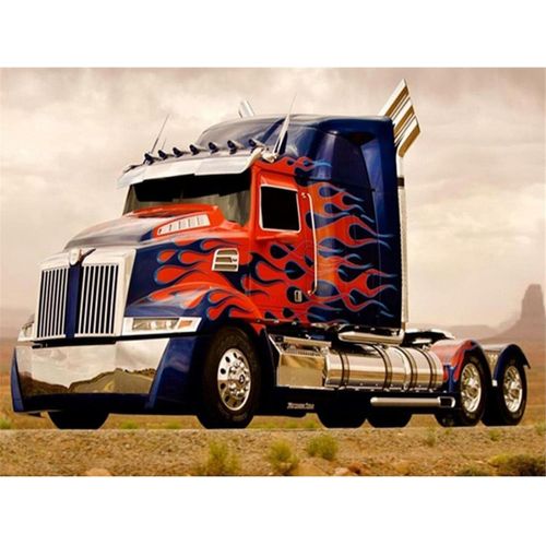 Ayuhr-Diamond Painting 5d Diy Complet Diamant Drill Peinture Gros Camion Broderie Complet Rond Diamant Point De Croix Strass Mosaque Dcor Cadeau 30x40cm