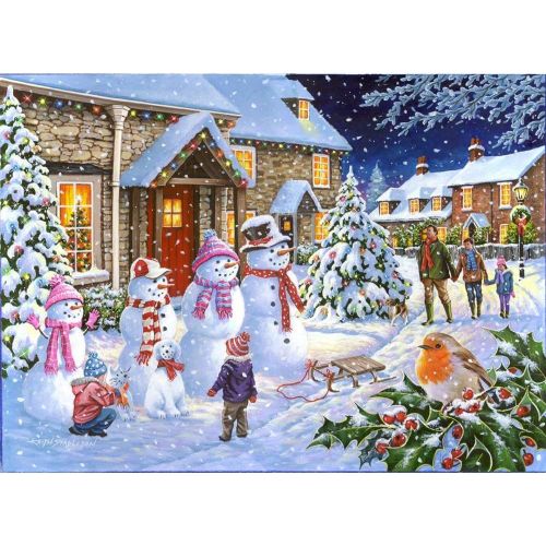 Ayuhr-Diamond Painting Complet, Bonhomme De Neige De Nnol L'hiver Paysage Diamant Painting Diy 5d Mosaque Peinture Numro Point De Croix