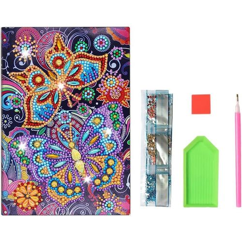 Ayuhr-Diamond-Painting Diamant Cadeau Fille 5 6 7 8 9 10 11 12 Ans Carnet De Notes Notebook Activit Manuelle Enfant A5 Bricolage Activite Jeux Anniversaire Idee Papillon