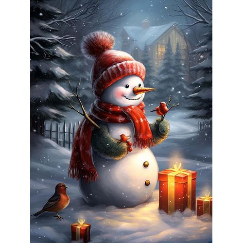 Ayuhr-Diy Bonhomme De Neige De Nol Diamond Painting Accessoires, Nol 5d Broderie Diamant Kit Complet Point De Croix Strass Diamant Painting, Peinture Diamant Craft Home Artisanat Murale 30x40cm