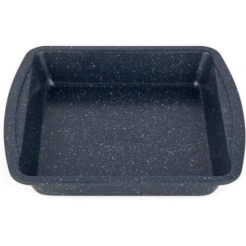 Ayuhr-Nightfall Stone Plat  Four Carr 26cm, Surface Antiadhsive, Plat En Acier Au Carbone, Sans Pfoa, Passe Au Four Jusqu' 220C, Pour Tout Types De Gteaux, Marbre Bleu, Rh00997eu