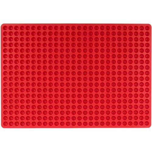 AYUHR-Tapis de Cuisson en Silicone  468 Trous, Moule  Biscuits pour Chien, Tapis de Cuisson en Silicone Mini Dome, Adapt  la Cuisson de Collations pour Chiens et Chats (Rouge)