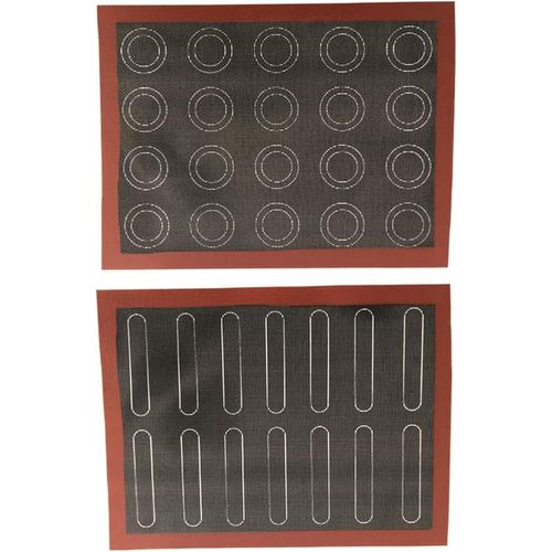 AYUHR-Tapis de Cuisson en Silicone perfor, 1 Tapis en Silicone de qualit Alimentaire, Revtements de Four Rutilisables Antiadhsifs pour Faire des Biscuits  Pizza