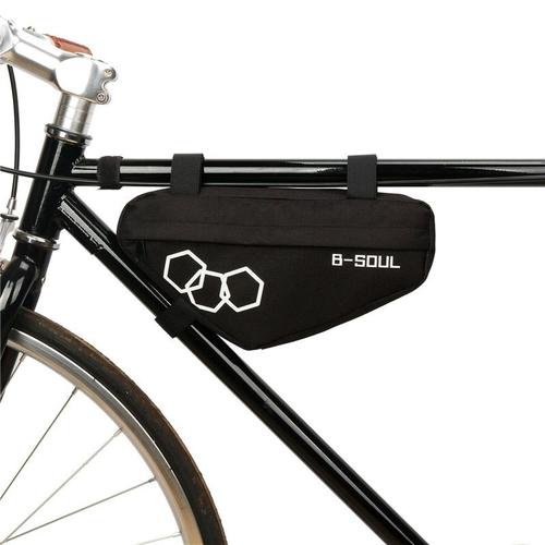 B-Noir - Sacoche Triangulaire tanche Pour Vlo, Sac De Rangement Pour Tlphone Portable, Sac De Cyclisme, Support De Pochette Pour Tube De Vlo, Sacoche De Selle, Accessoires