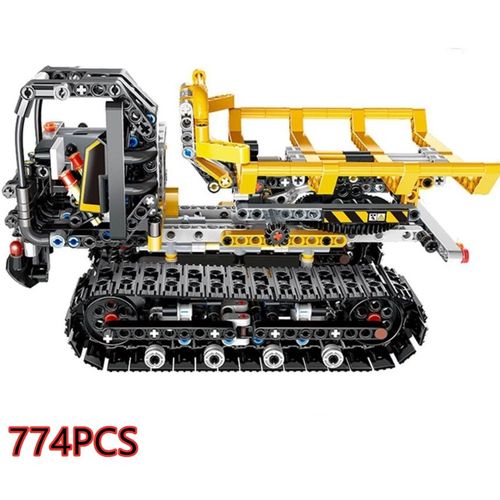 B Pas De Bote - Vhicule D'ingnierie Rc lectrique, Blocs De Construction, Programmation App, Tlcommande Technique, Bulldozer, Chariot lvateur, Camion, Jouets Pour Enfants, Cadeau
