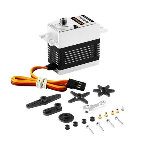 B009 Black - Servo tanche  Couple lev, Moteur Sans Balais,Servo Rc Pour Voiture 1/8 1/10 Rc, Robot, Bateau, Hlicoptre
